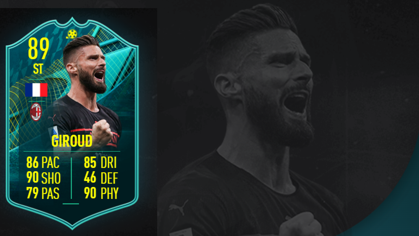 FIFA 22 Olivier Giroud Player Moments SBC - Cheapest solutions, rewards, stats