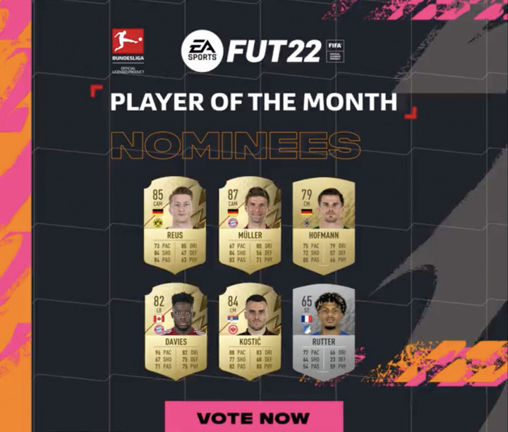 FIFA 22 Bundesliga November POTM: Nominees, how to vote, more