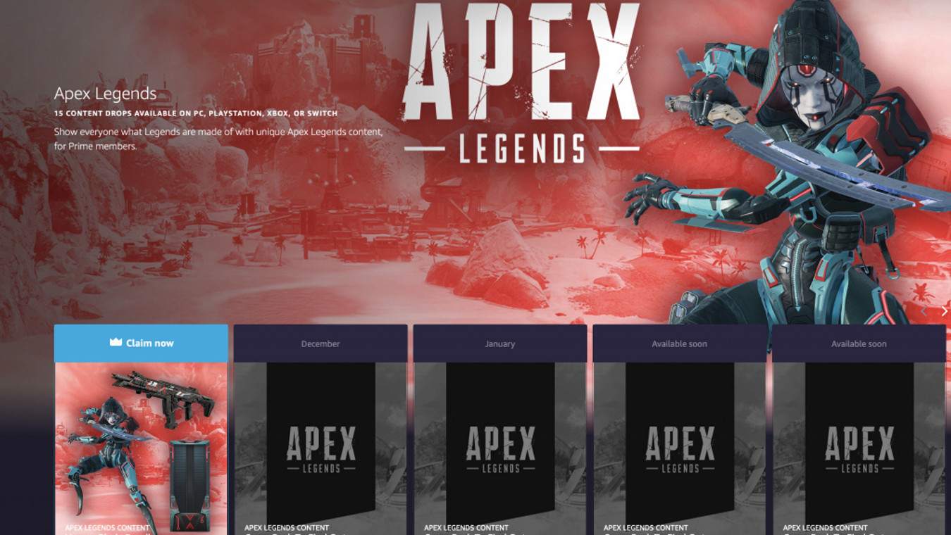 Apex Legends x Prime Legend of the Month Bundle (Dec 2021): How to claim, rewards, more