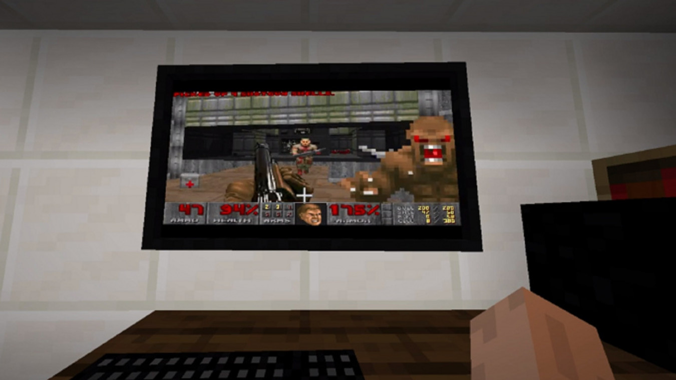 DOOM is playable in Minecraft thanks to VMComputers Mod