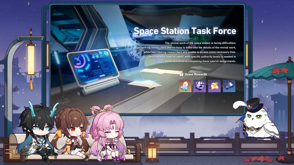 Space Station Task Force Event in Honkai: Star Rail 1.3 update. (Picture: HoYoverse)