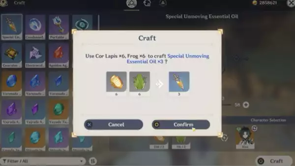 genshin impact special unmoving essential oils the chasm guide the heavenly stones debris world quest crafting materials