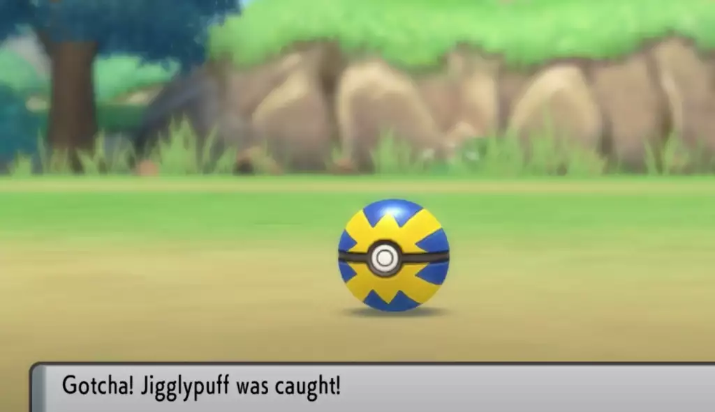 Catching Jigglypuff in Pokémon Brilliant Diamond and Shining Pearl