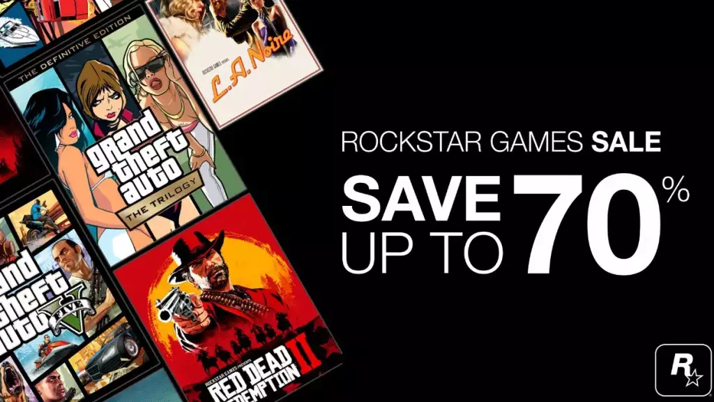 rockstar games publisher sale 70% off