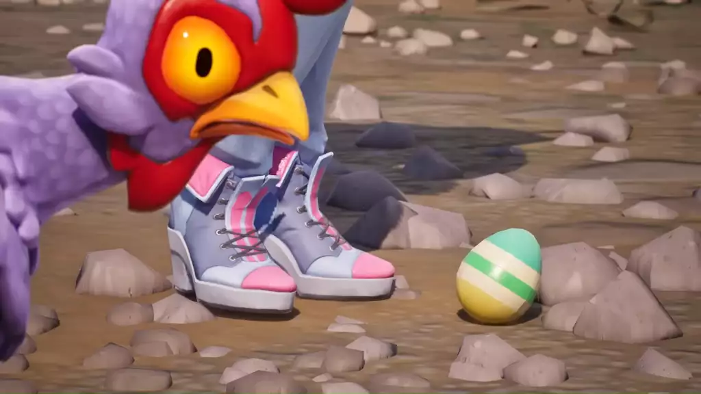 Gather laid eggs quest guide in Fortnite. 