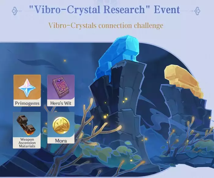 Vibro-Crystal Research event in Genshin Impact 2.6 phase two. 