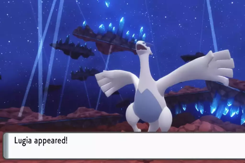 Catching Lugia in Pokémon Brilliant Diamond and Shining Pearl