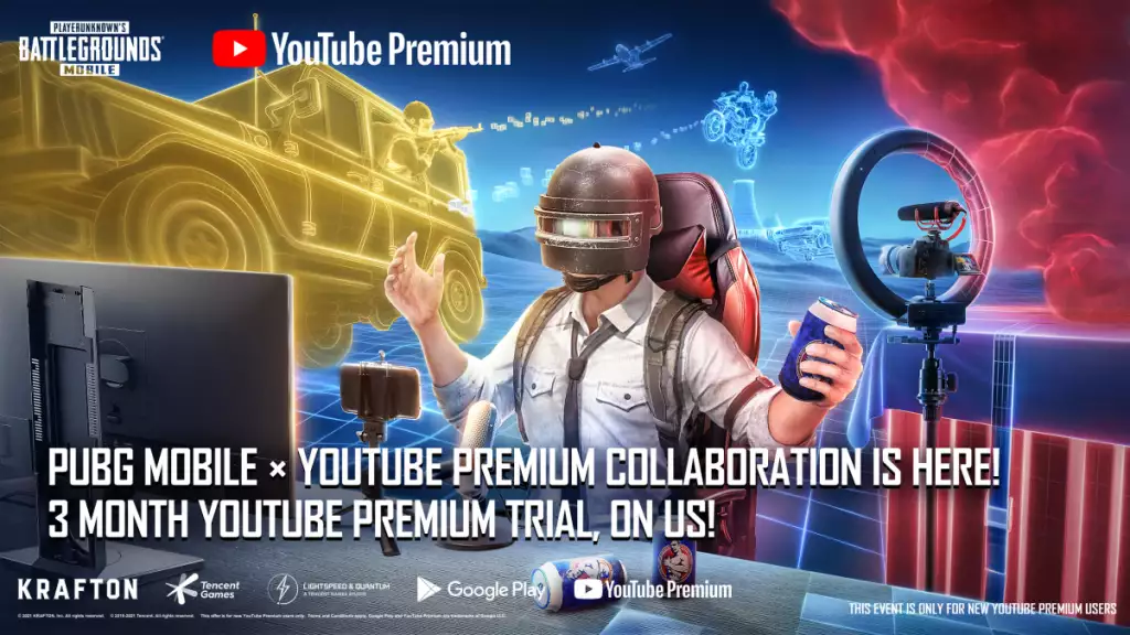 PUBG Mobile x YouTube Premium Collaboration event: Rewards, 3-month YT Premium, more