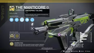 How to get the Manticore Exotic SMG in Destiny 2