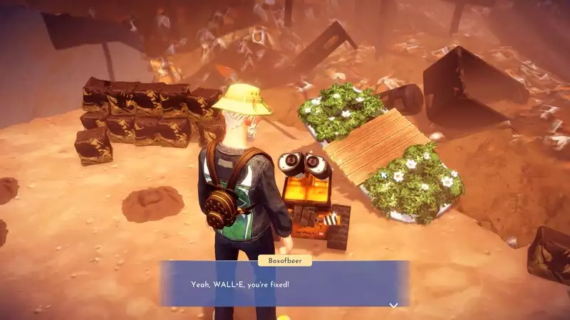 How To Repair Wall-E In Disney Dreamlight Valley after repair rewards and friendship