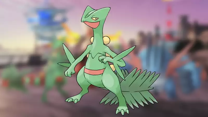 Is Sceptile Shiny In Pokémon GO Hoenn Mega Raid Day Can be caught and increased cahnge