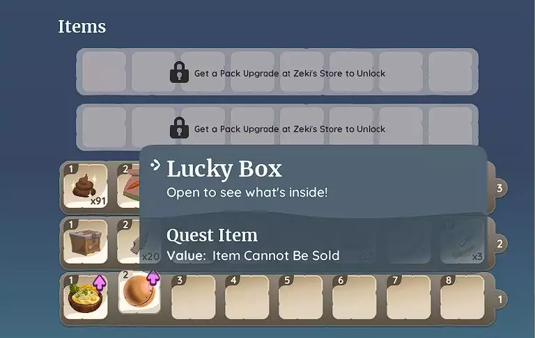 palia items guide lucky coins how to use lucky box inventory system