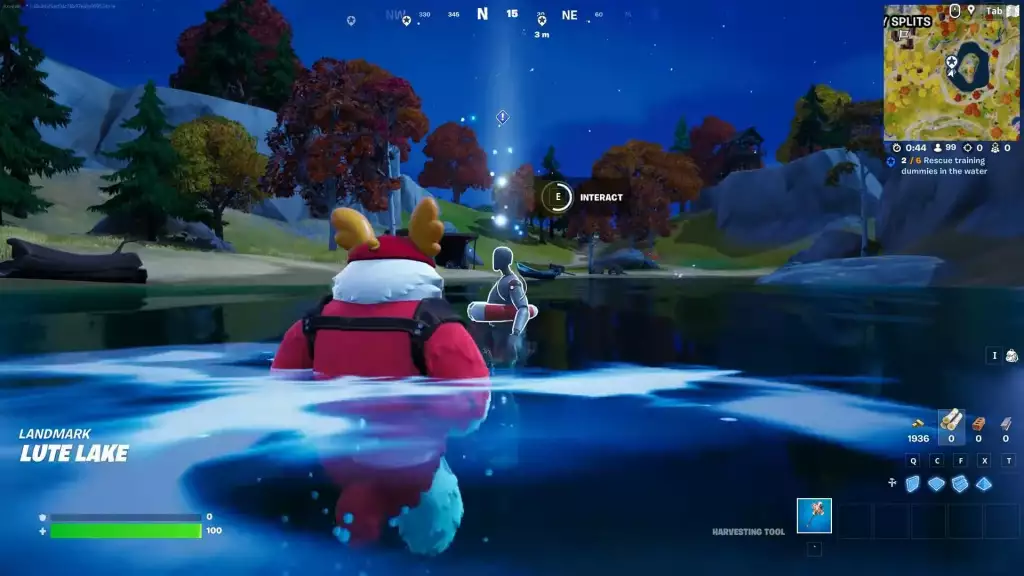 How to rescue Training Dummies from the water in Fortnite Chapter 4 Season 1