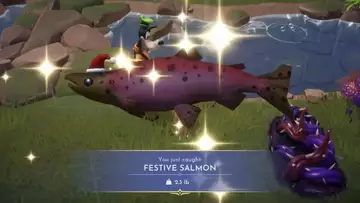 How to Get Festive Salmon In Disney Dreamlight Valley