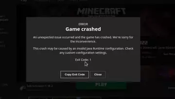 Minecraft Exit Code 1 Error - How To Fix