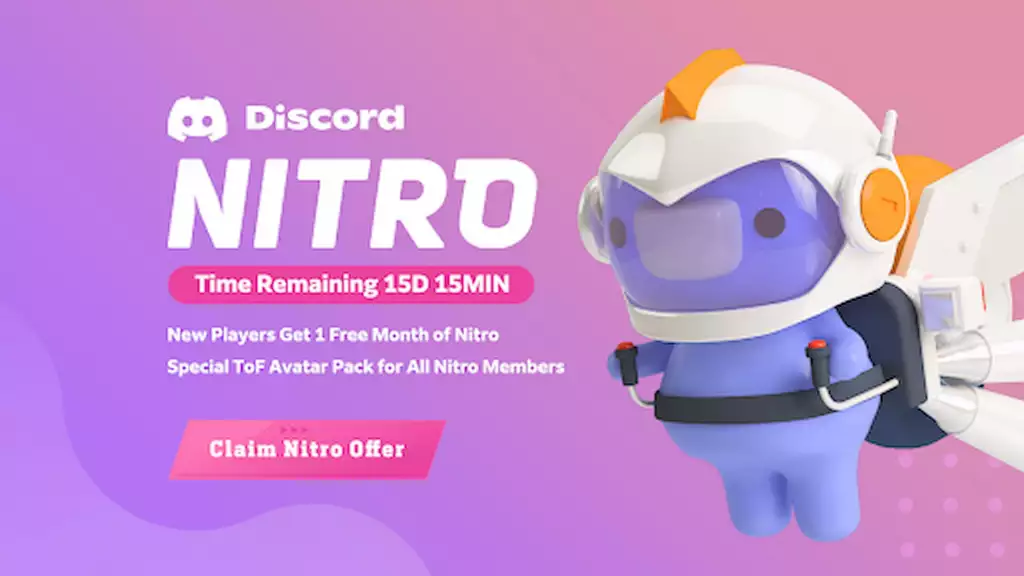 Free Discord Nitro for Tower of Fantasy players