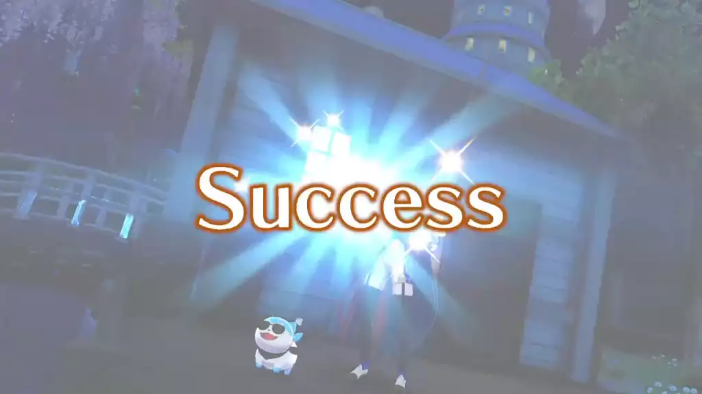 A message stating "Success" word will appear on the screen.