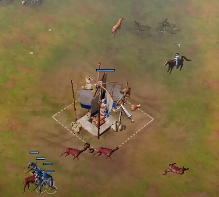 You can order your units to kill the Deer when it's close to the Mill. (Picture: YouTube / Farm Man Official)