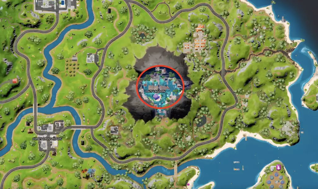 Fortnite Pirate Cannon map location in Chapter 3 Season 3