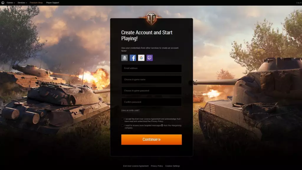 how to redeem world of tanks codes