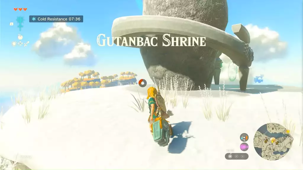 The third shrine, Gutanbac, in Zelda: Tears of the Kingdom