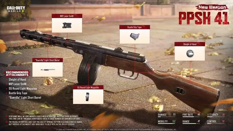 Call of Duty Mobile Season 4: Wild Dogs best SMG The PPSh-41, top of the tiered list of best SMGs