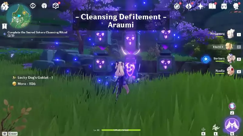 How To Complete Cleansing Defilement Quest In Genshin Impact Activate the Pillars in Araumi