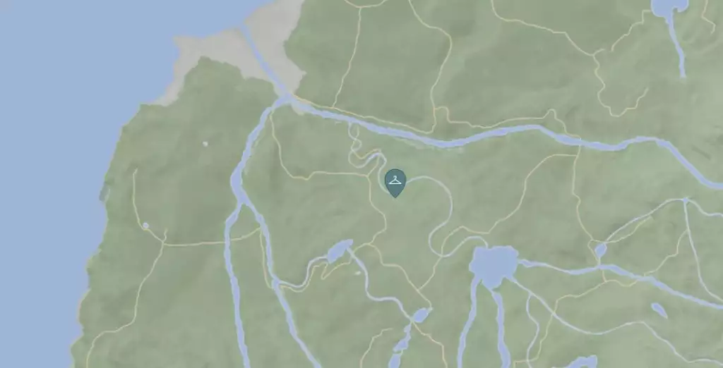 Track Suit Location marked on the Sons Of The Forest map