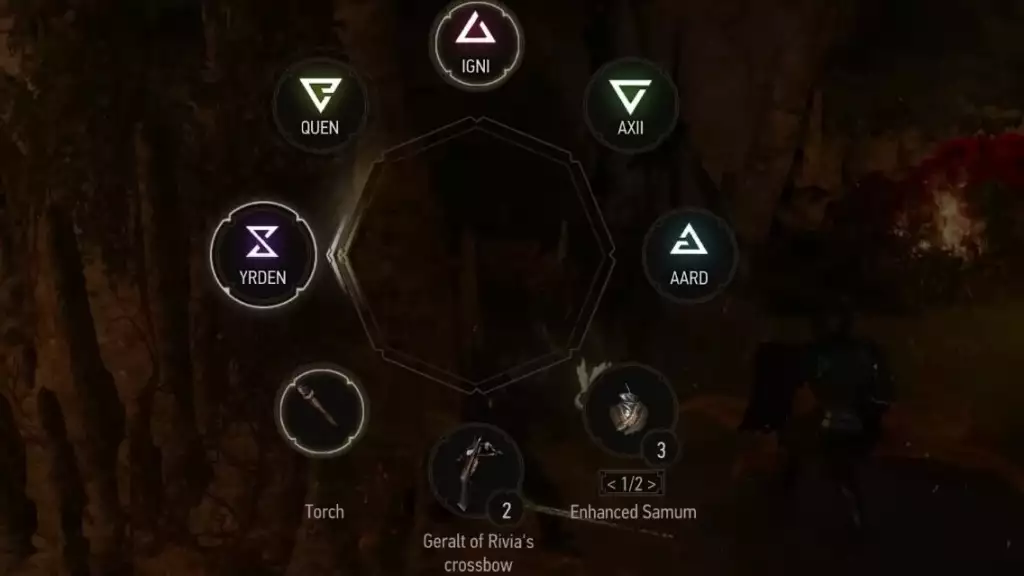 the witcher 3 wild hunt guide quick sign casting wheel how to enable