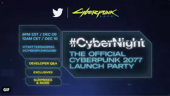 Cyberpunk 2077 CyberNight where to watch and start time