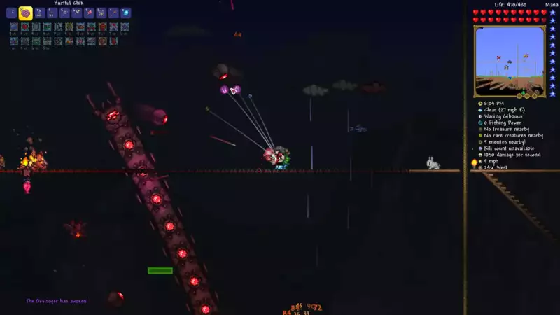 The Destroyer Boss in Terraria.