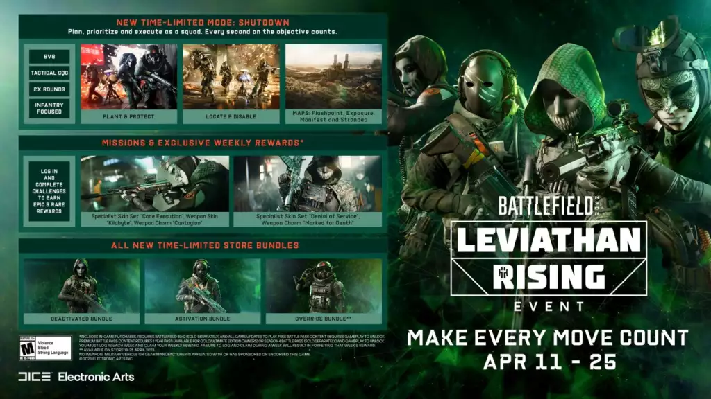 Battlefield 2042 Season 4 Leviathan Rising Event Date, Time, Rewards.