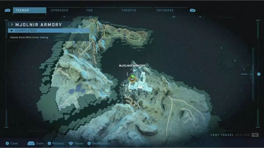 Halo Infinite Armor Locker map location 1