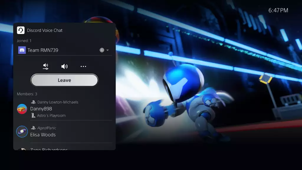 First Look at Discord UI on PS5 Consoles
