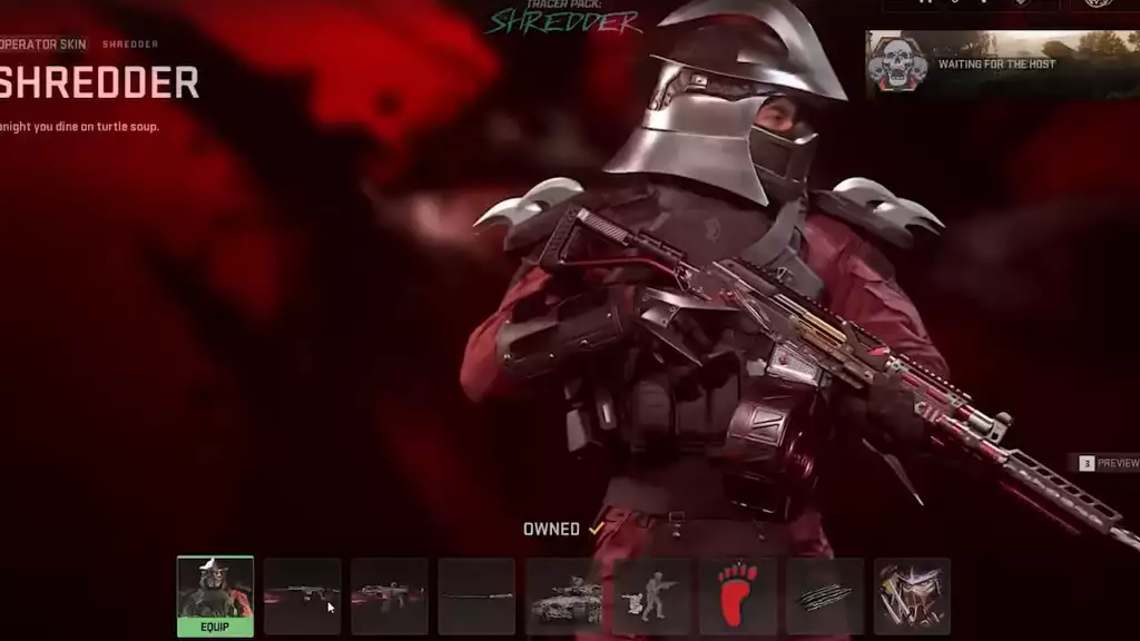 Shredder operator skin in Call of Duty MW2 & Warzone 2