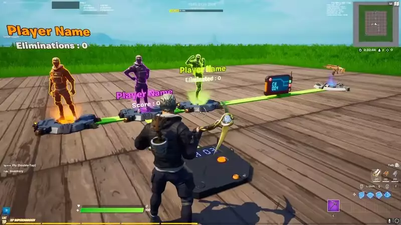 Forntite Creative player reference device allows contraptions that use the stats to perform actions.