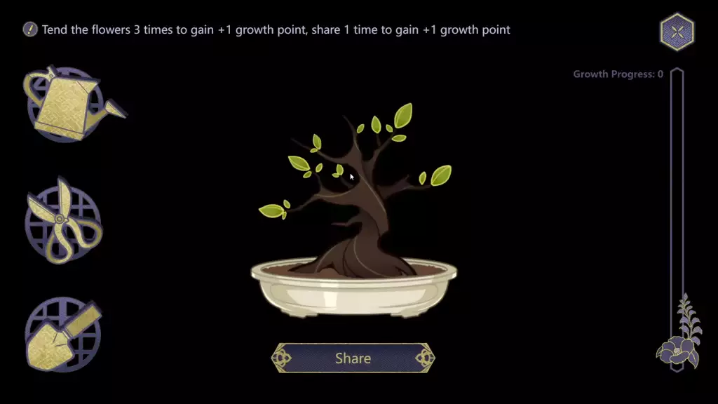 genshin impact web event guide when flowers bloom bonsai plant
