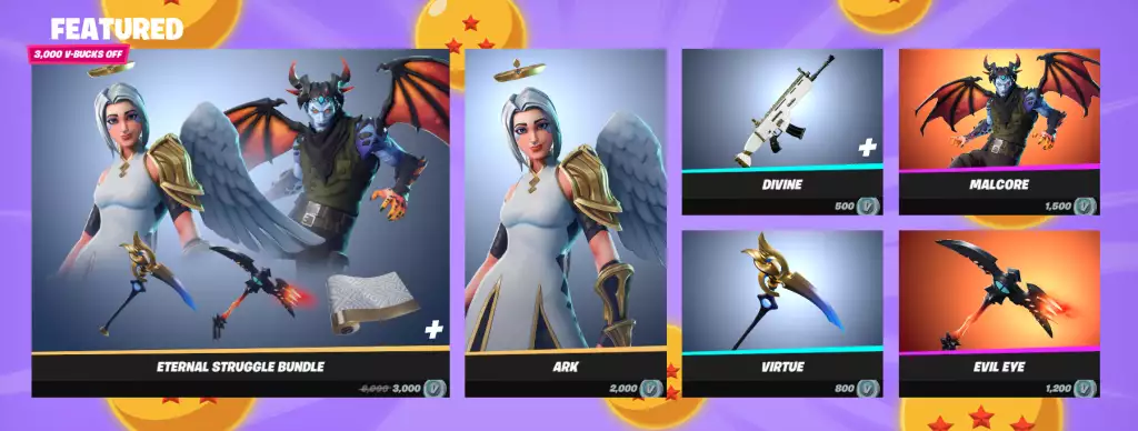 Featured Items in Fortnite Item Shop Today.