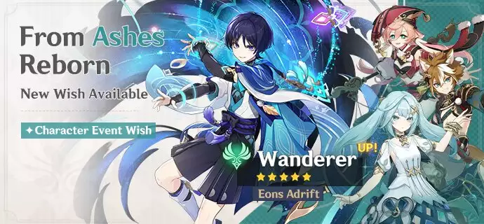 genshin impact character event wish banners 3.3 update the wanderer faruzan gorou yanfei