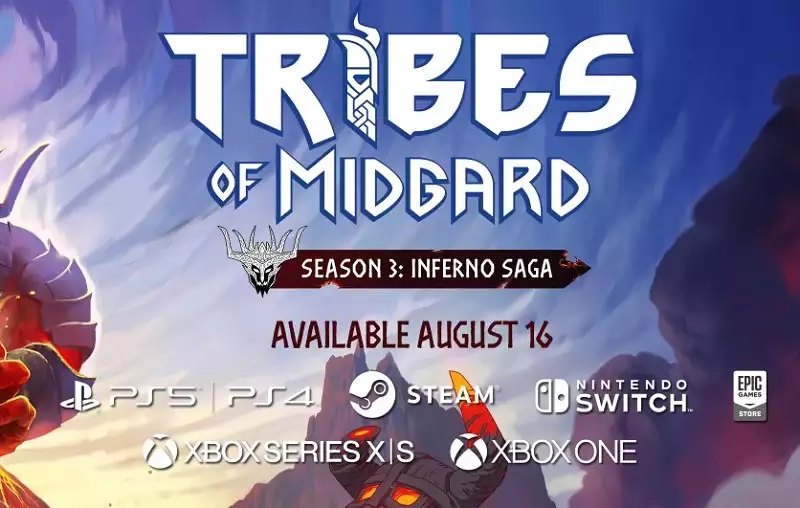 Tribes of Midgard xbox one series x s release date nintendo switch release time