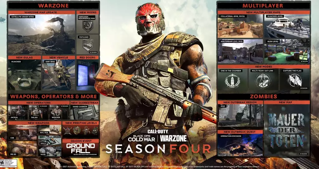 Warzone Season 4 reloaded update release date payload game mode new weapons balance changes