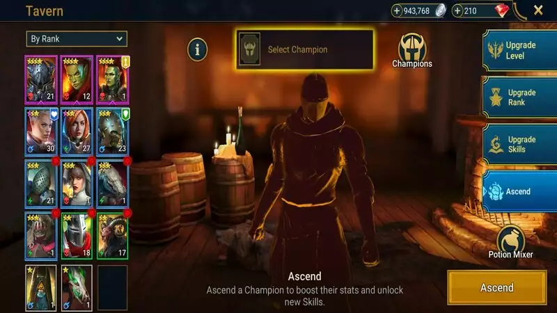 How To Level Up Faster In Raid Shadow Legends Ranking up your character at the Tavern