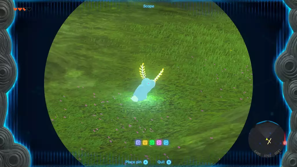 Blupees are rare blue rabbits that appear randomly across the Hyrule