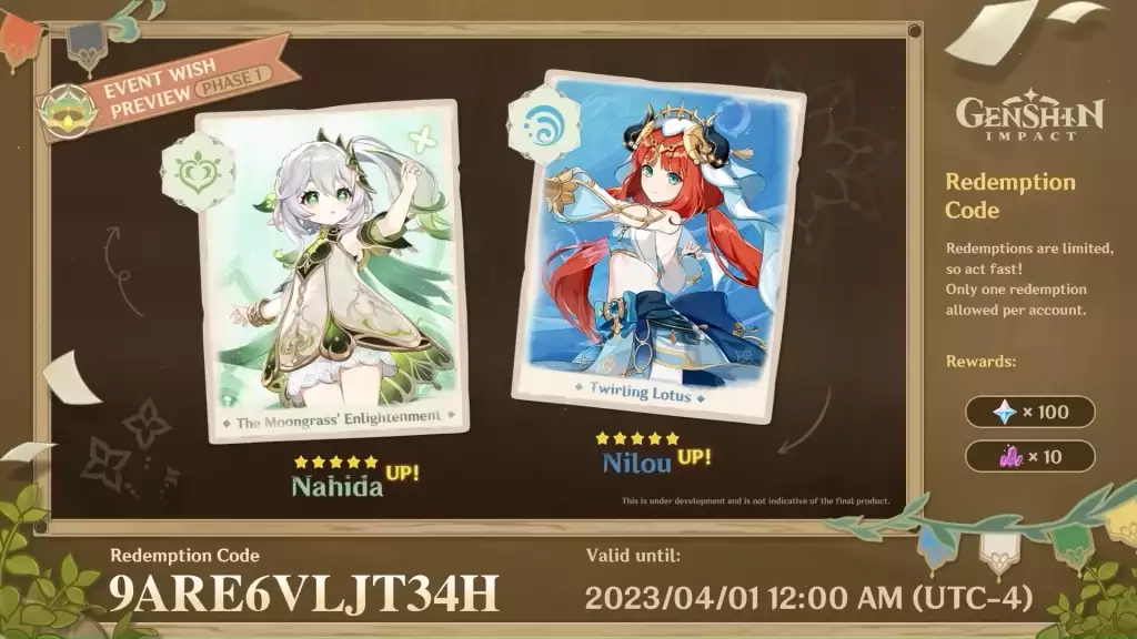 Nilou and Nahida banners will be having a rerun in Genshin Impact 3.6 update. 