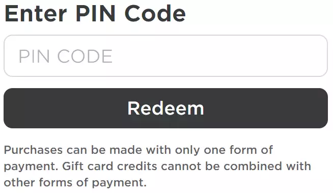 Roblox How to redeem Gift Card