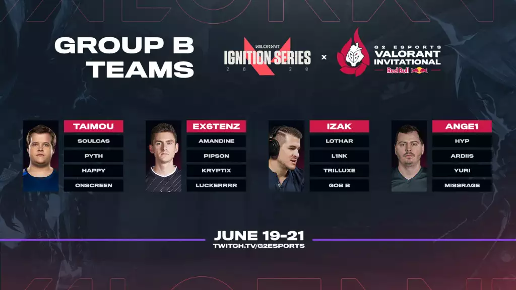 Group B Teams Valorant G2 Invitational Ignition Series