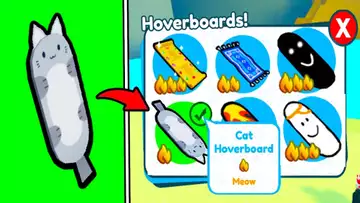 How To Get Cat Hoverboard In Pet Simulator X
