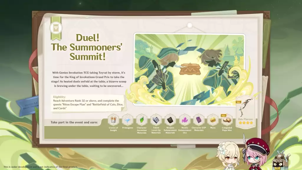 Duel! The Summoner's Summit! event in Genshin Impact 3.7 Phase 1