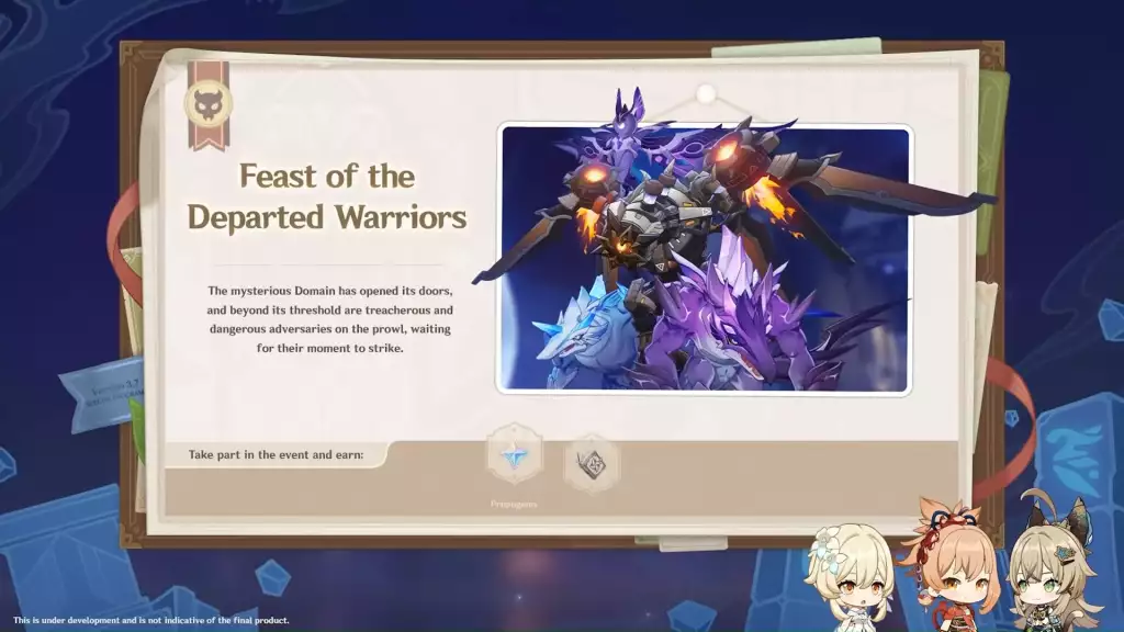 Feast of the Departed Warriors event in Genshin Impact 3.7 update. (Picture: HoYoverse)
