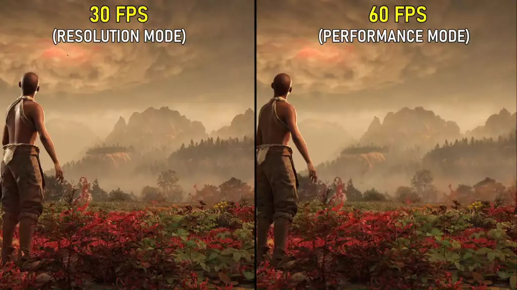 The Favor Resolution mode will play Horizon Forbidden West at 4K resolution giving you better details in the graphics but the FPS are reduced to 30